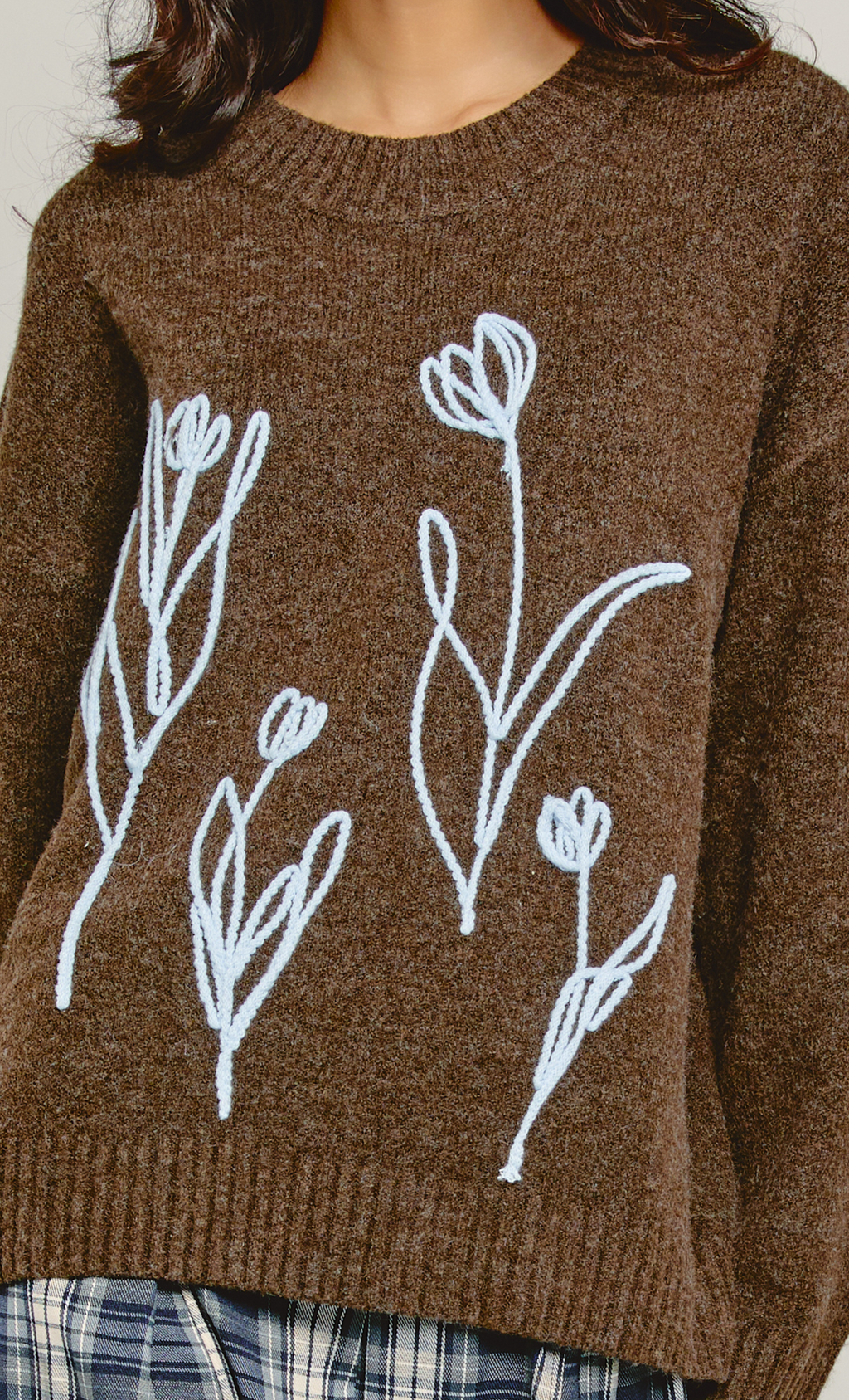 Brown & Blue Cornelli Tulip Jumper