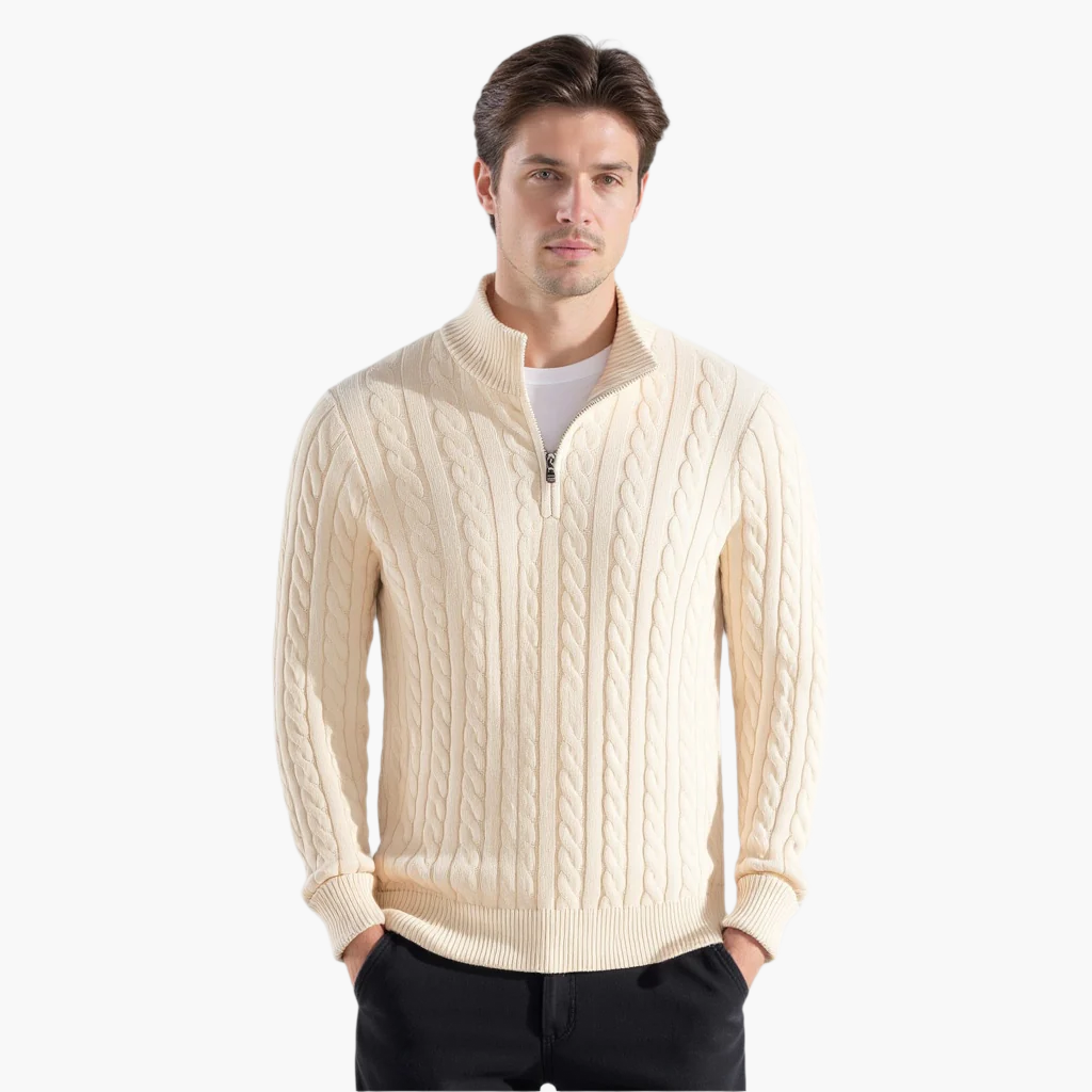The Cable Half-Zip Sweater