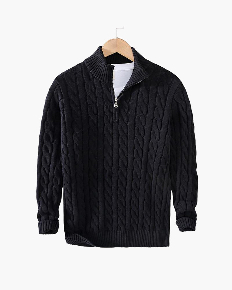 The Cable Half-Zip Sweater