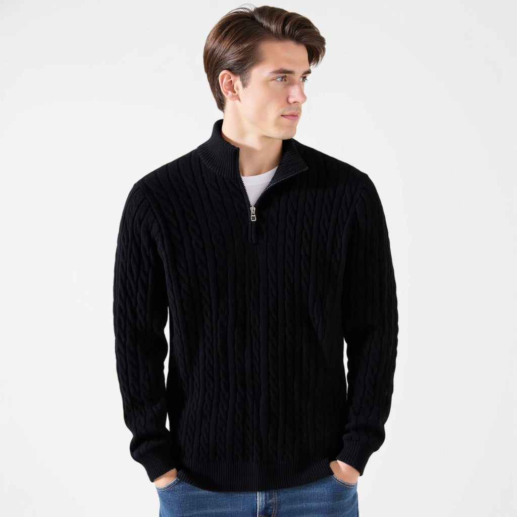 The Cable Half-Zip Sweater