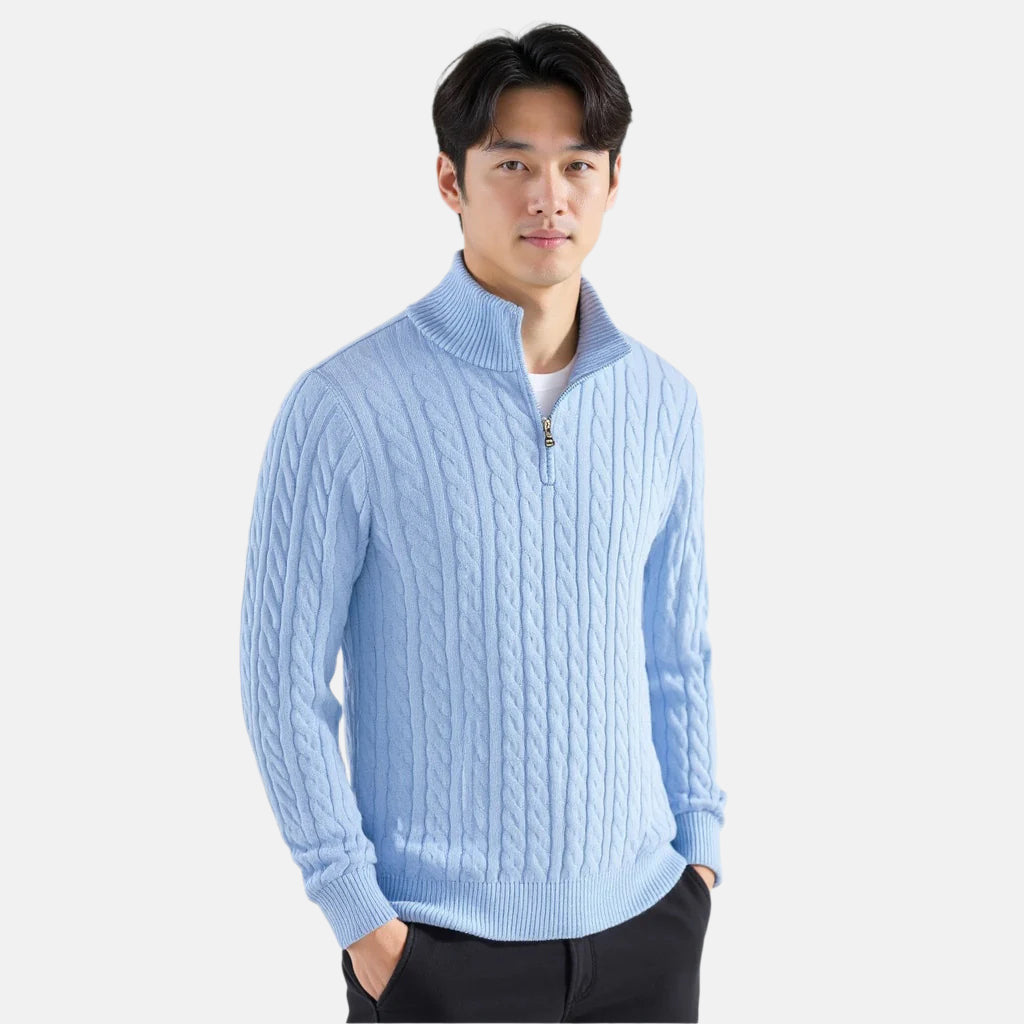 The Cable Half-Zip Sweater