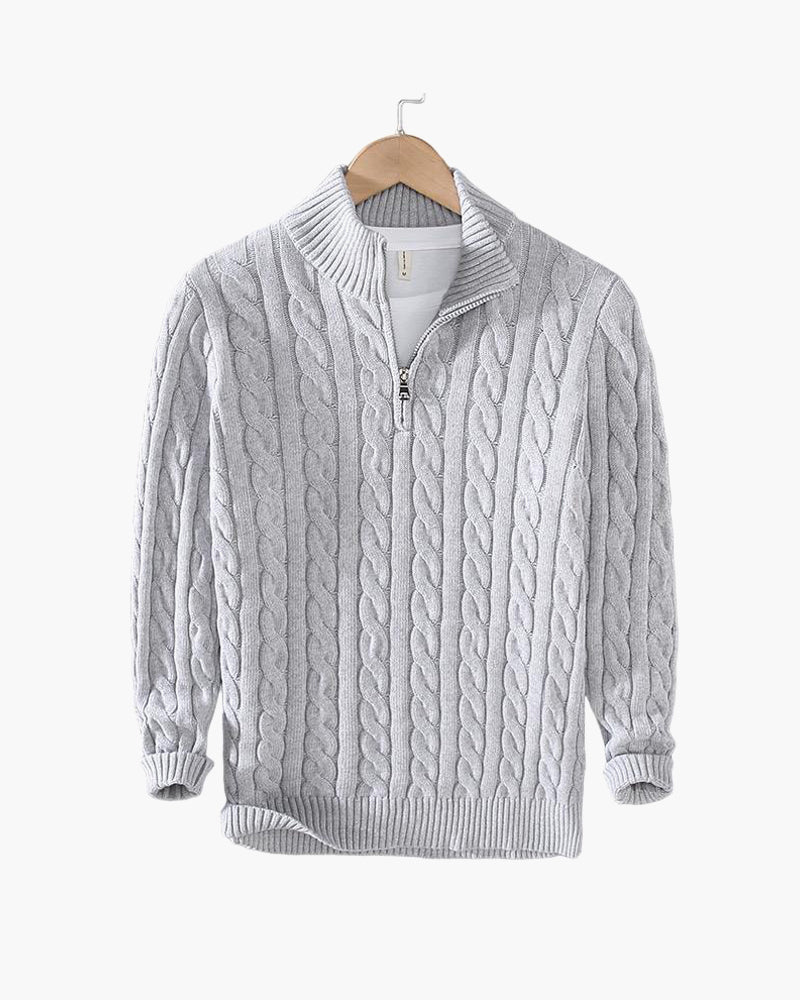 The Cable Half-Zip Sweater