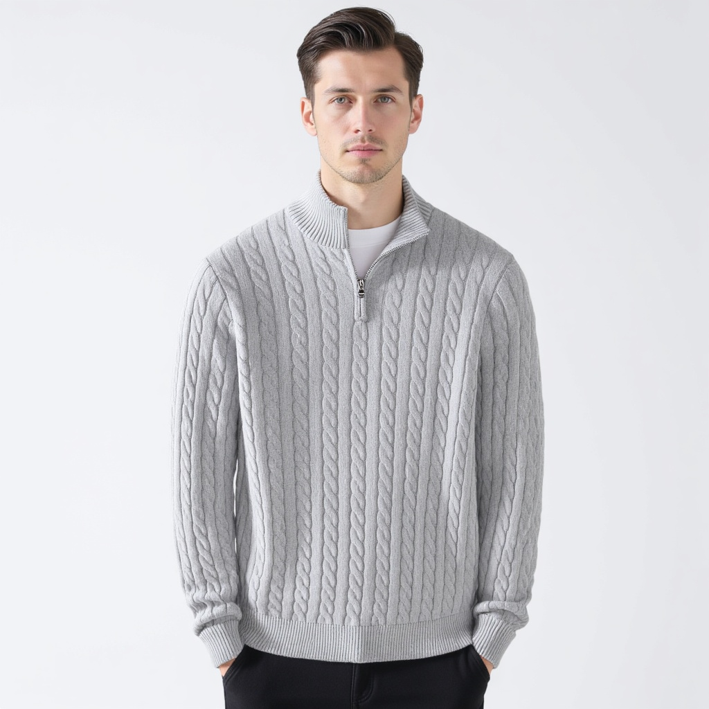 The Cable Half-Zip Sweater