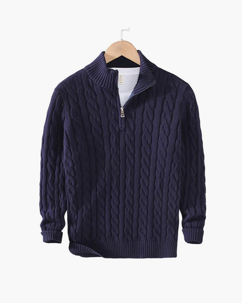 The Cable Half-Zip Sweater
