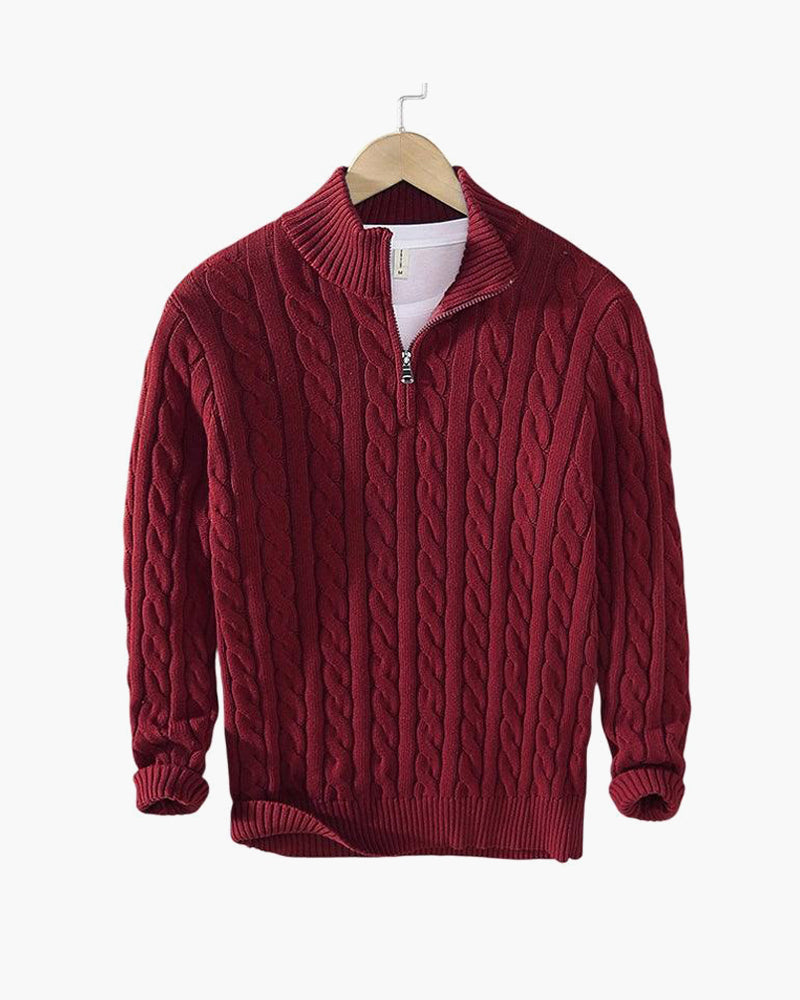 The Cable Half-Zip Sweater