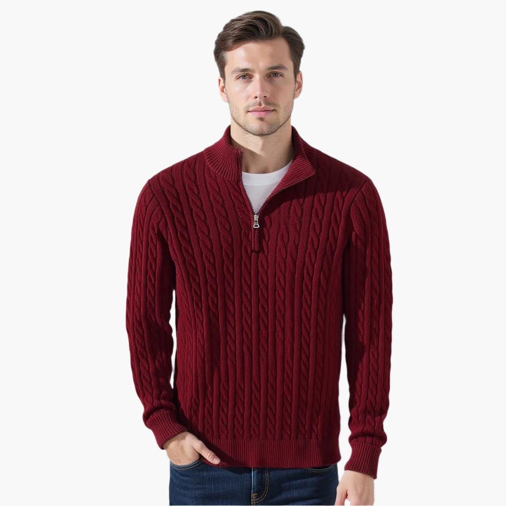 The Cable Half-Zip Sweater