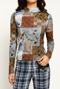 The Patchwork Mesh Top