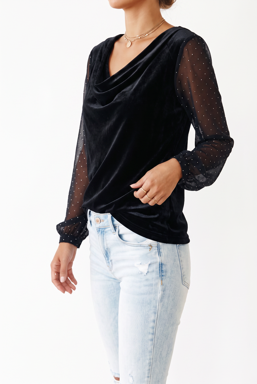The Sheer Sleeve Blouse