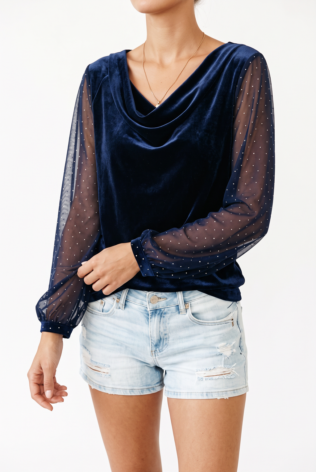 The Sheer Sleeve Blouse