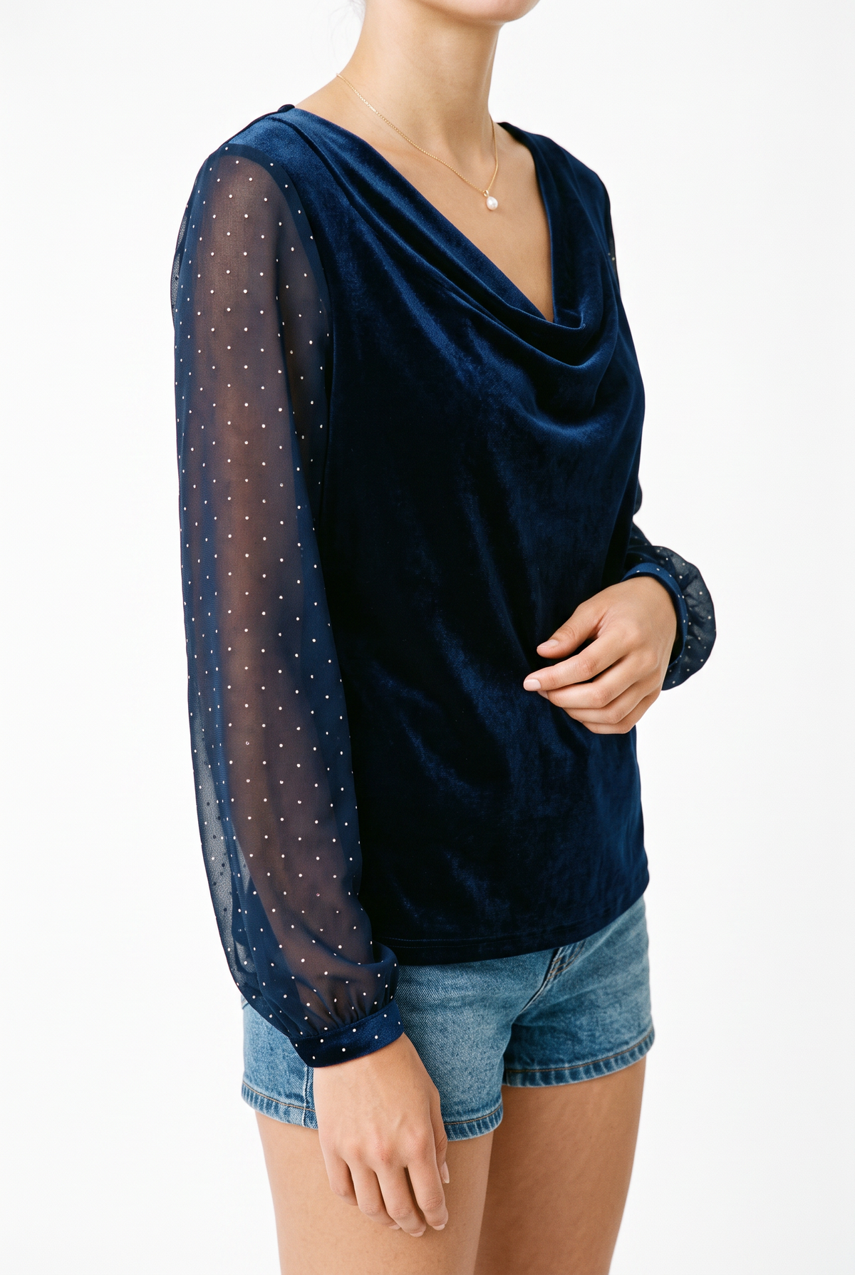 The Sheer Sleeve Blouse