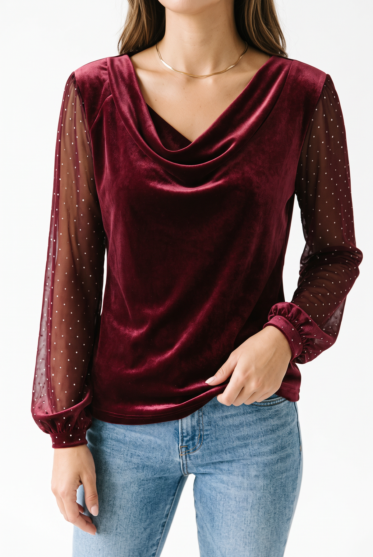 The Sheer Sleeve Blouse