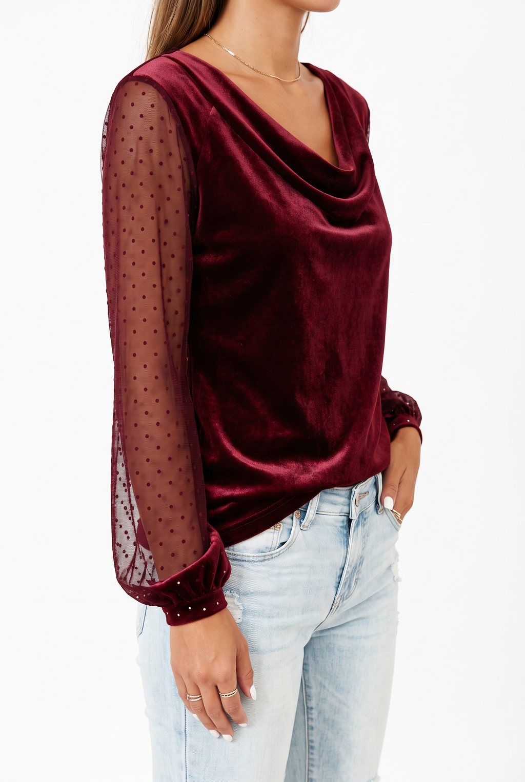 The Sheer Sleeve Blouse