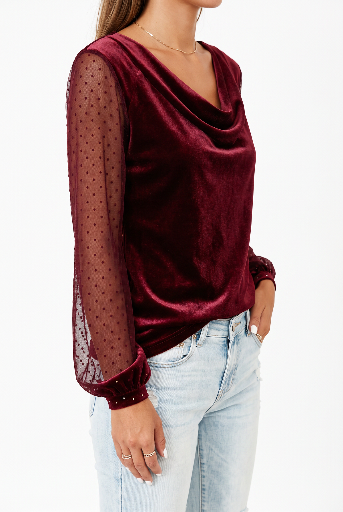 The Sheer Sleeve Blouse